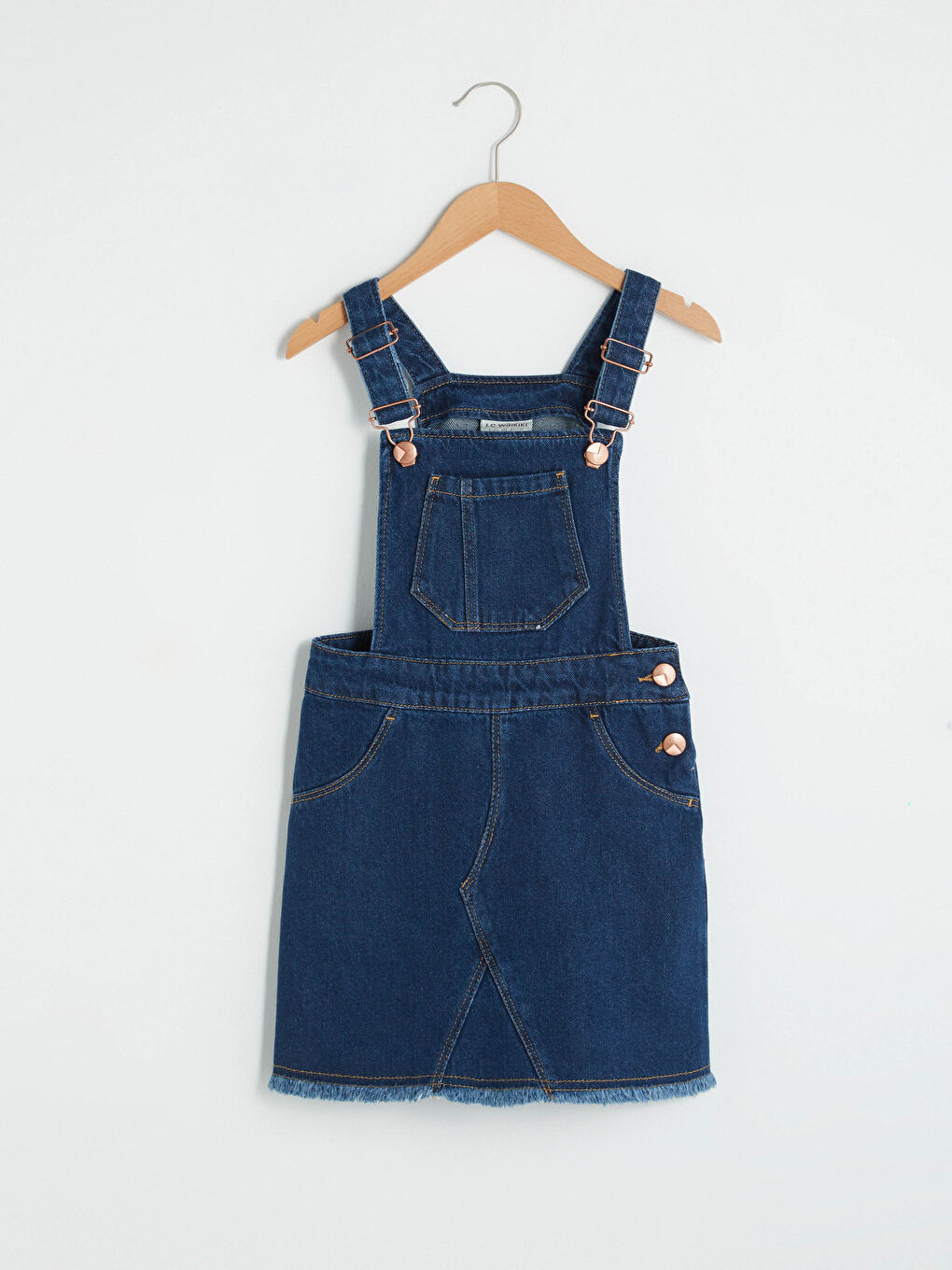 Базовое Джинсовое Платье-Сарафан Для Девочки