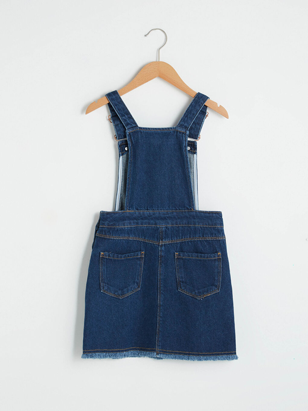 Базовое Джинсовое Платье-Сарафан Для Девочки-1