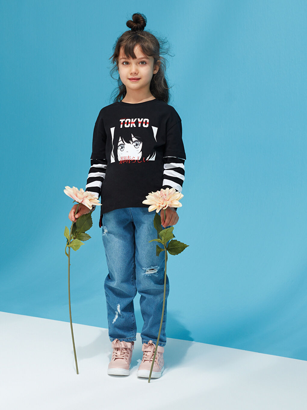 İndigo Kız Çocuk Skinny Jean Pantolon