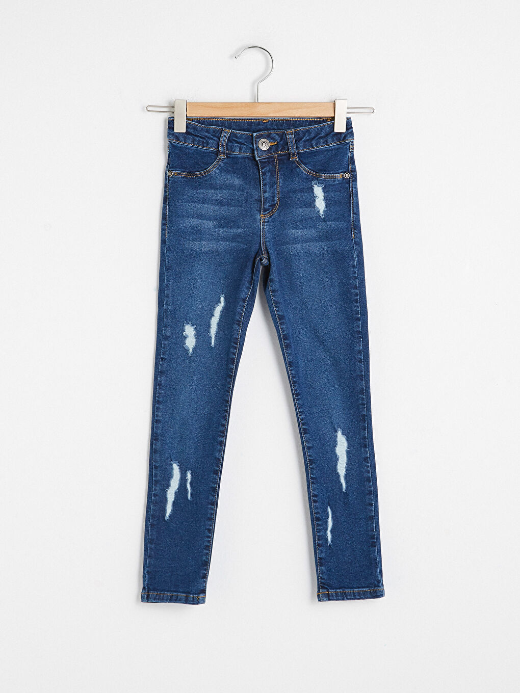 İndigo Kız Çocuk Skinny Jean Pantolon-1