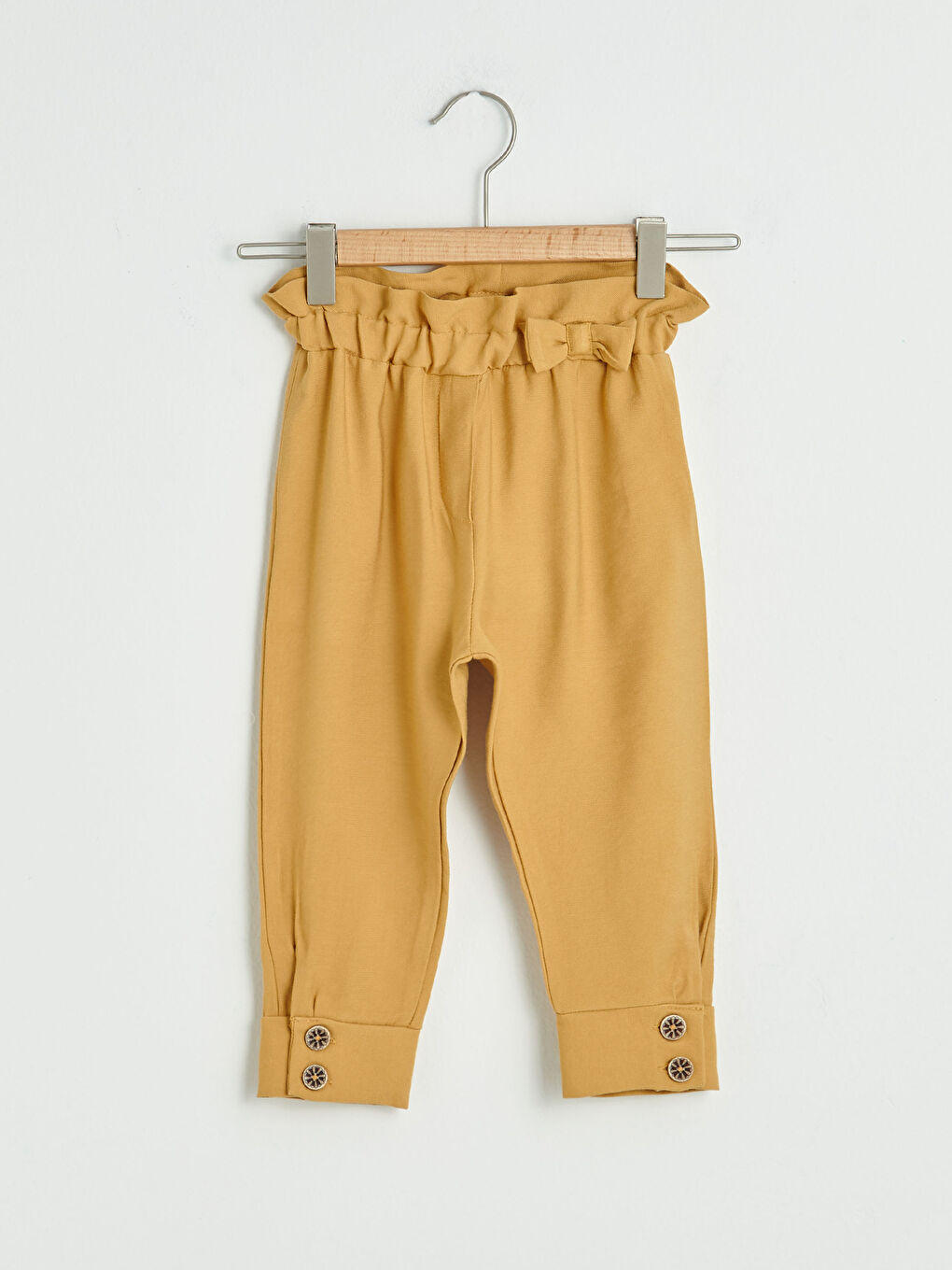 Elastic Waist Basic Baby Girls' Trousers