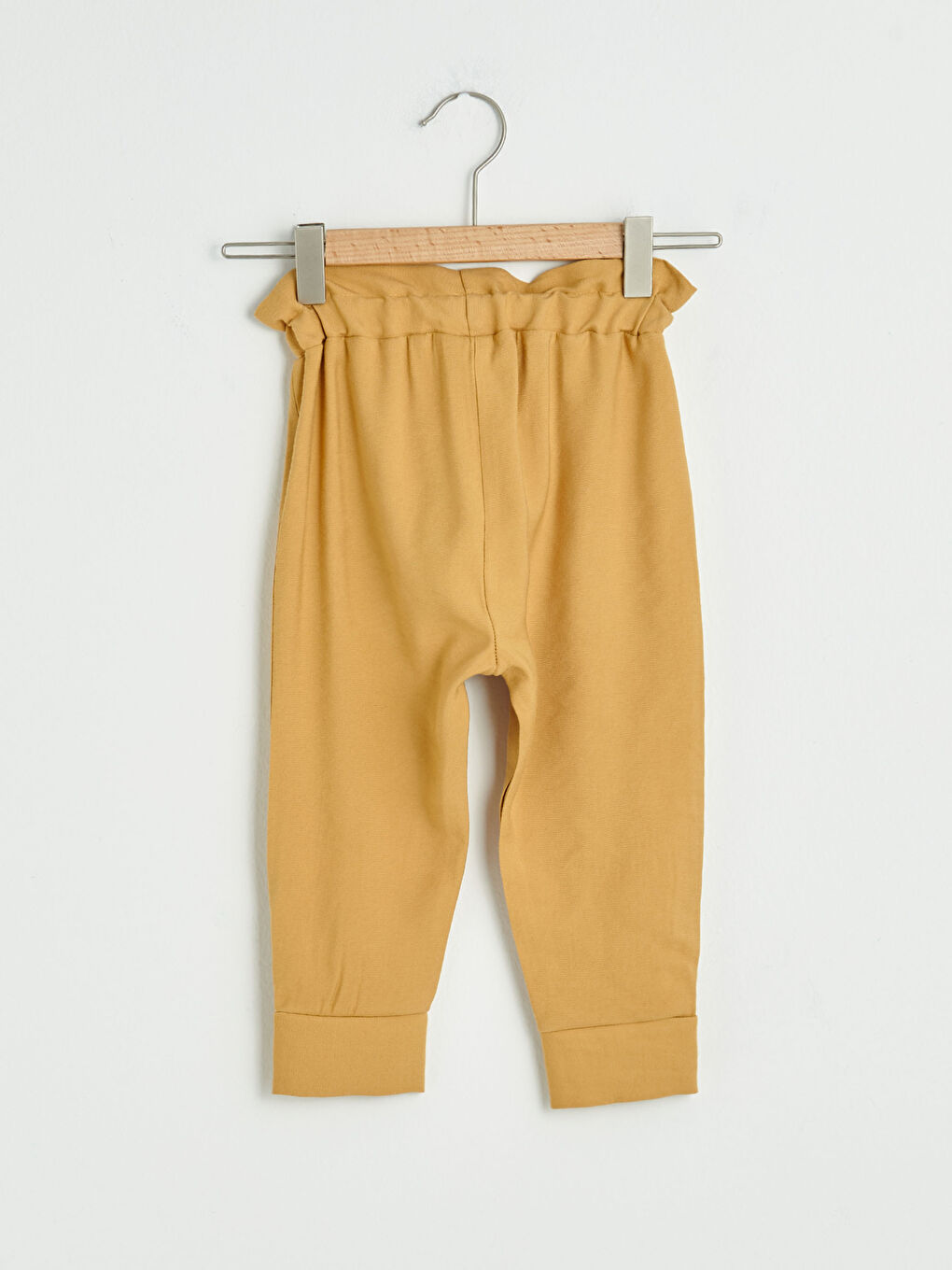 Elastic Waist Basic Baby Girls' Trousers-2