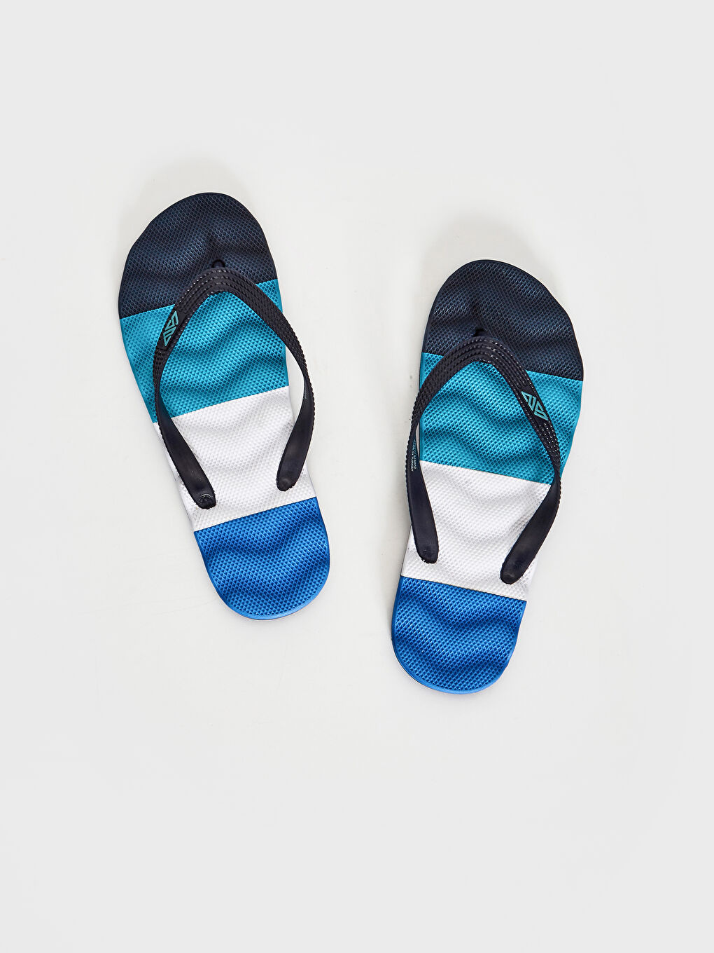Mavi Parmak Arası Erkek Plaj Terliği-4
