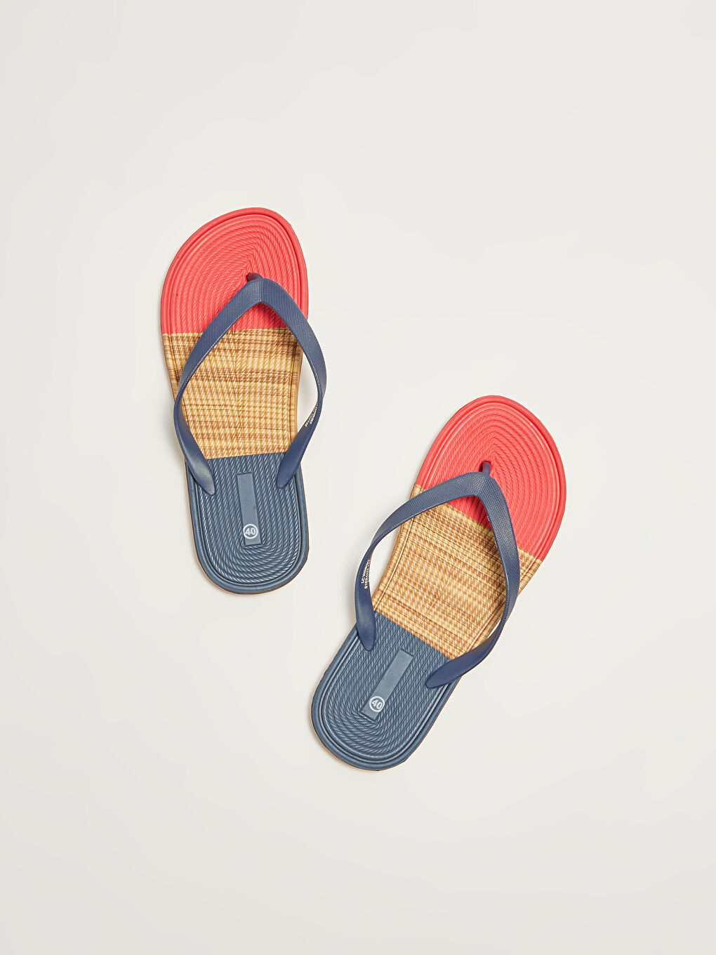 Lacivert Parmak Arası Erkek Plaj Terliği-1