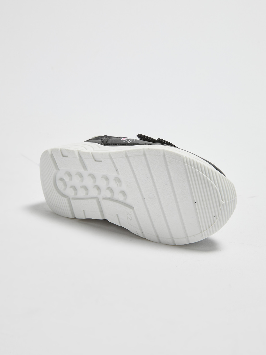 Leather Look Hook And Loop Baby Girl Sneaker-3