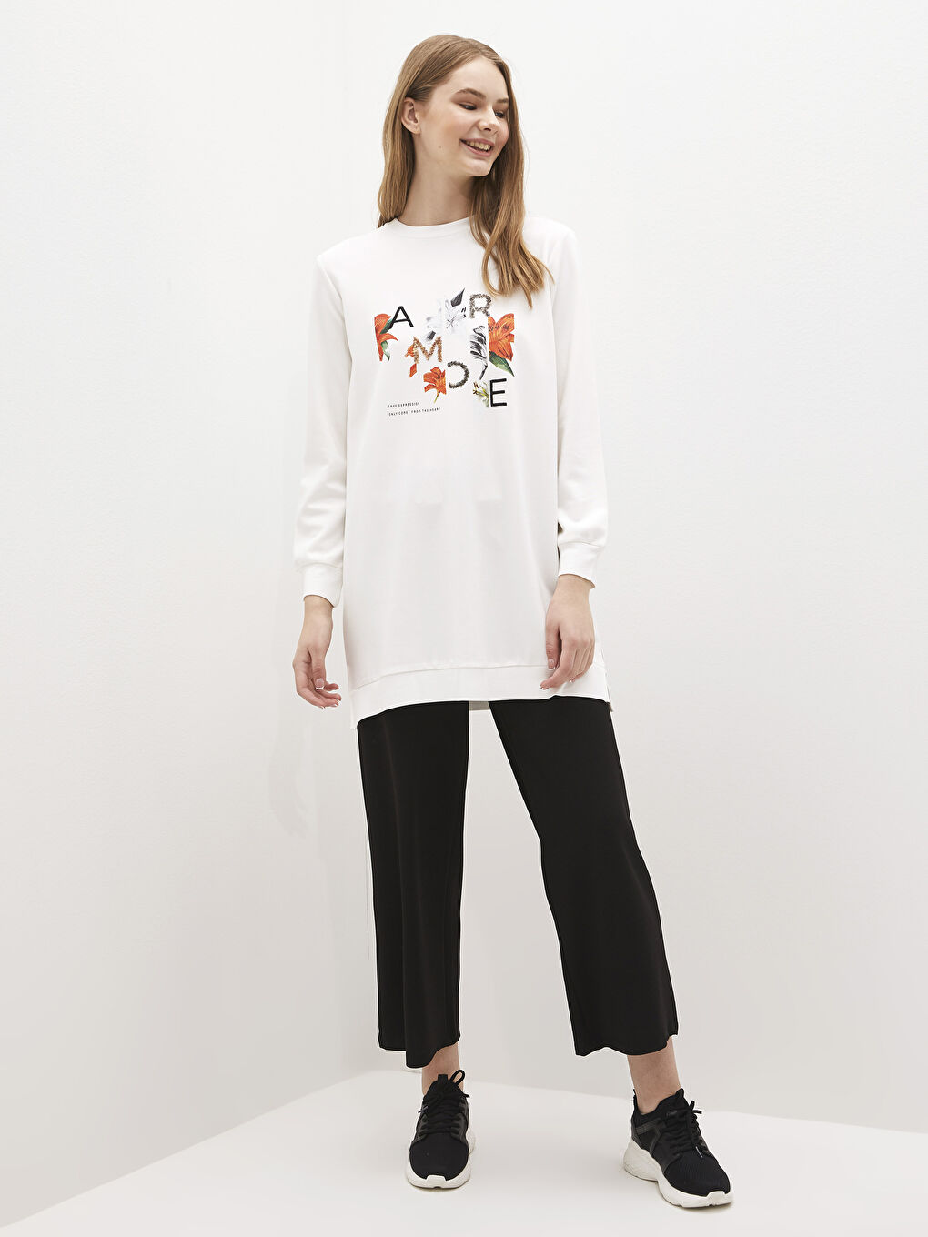 Широкие брюки палаццо для женщин с эластичной талией-3