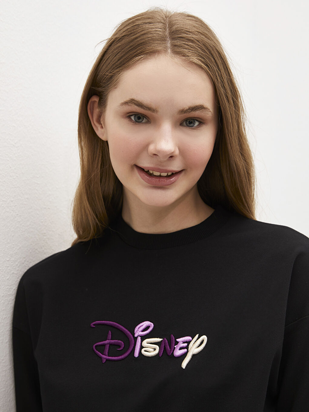 LCW Modest Okrugli izrez Disney vezeni Ženska Dukserica Tunika -S1BC10Z8-CVL