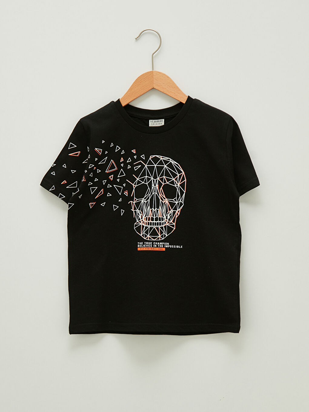 Crew Neck Printed Short Sleeve Boys' T-Shirt