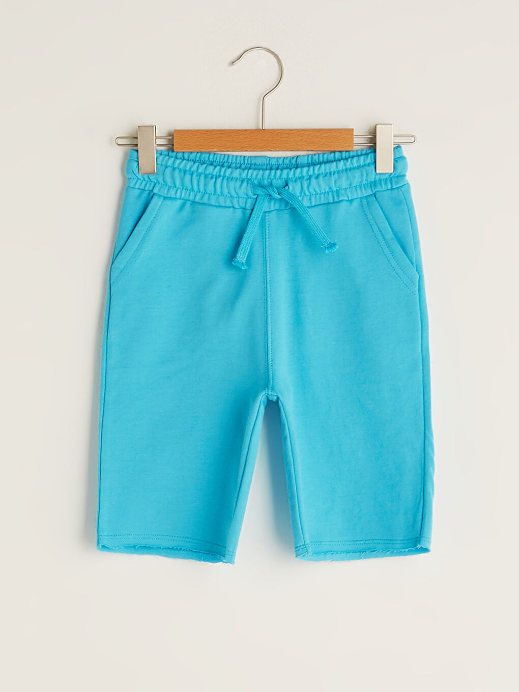 Basic Boy's Bermuda Shorts With Elastic Waist