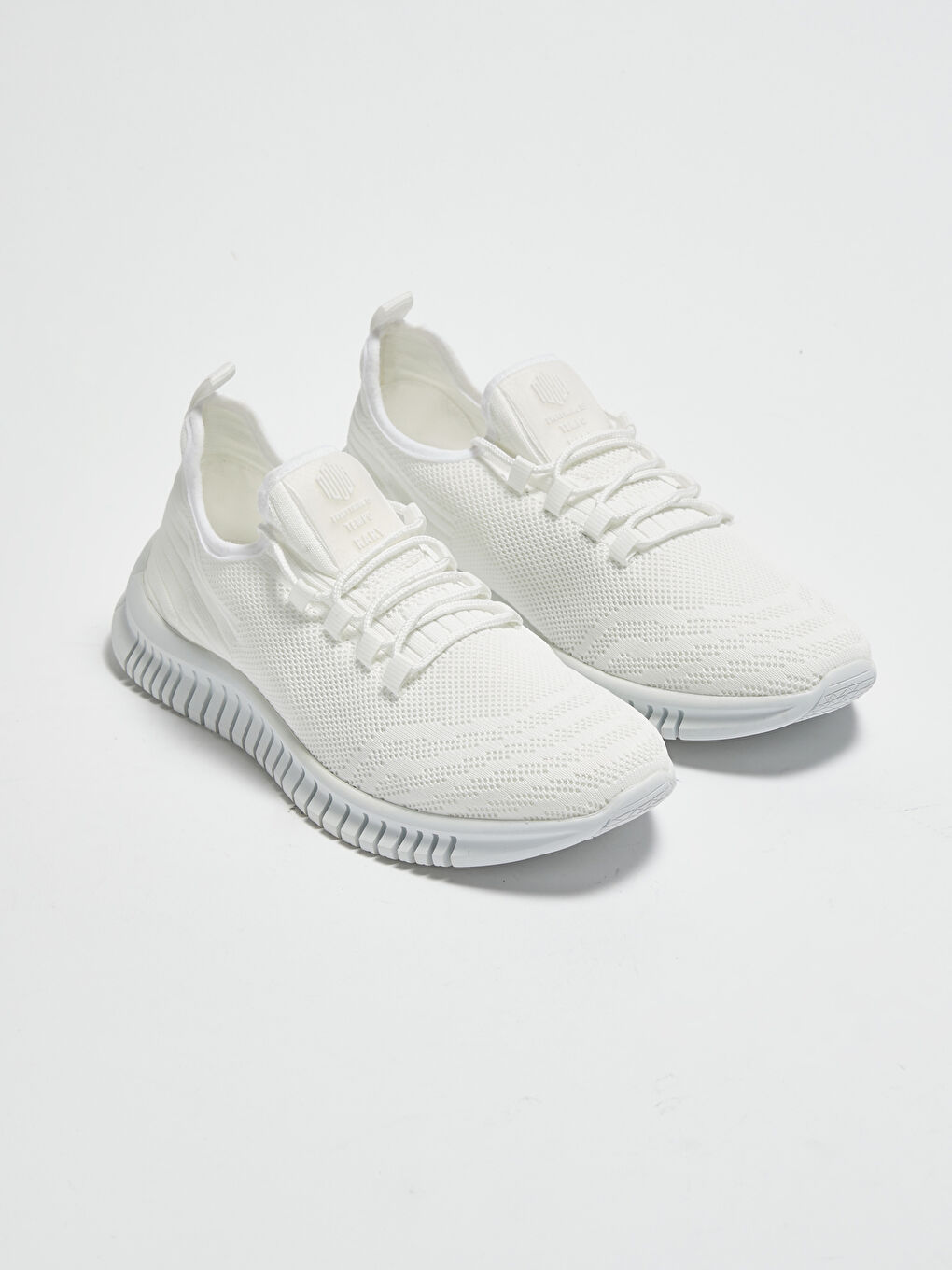 Beyaz File Detaylı Bağcıklı Erkek Spor Ayakkabı-2