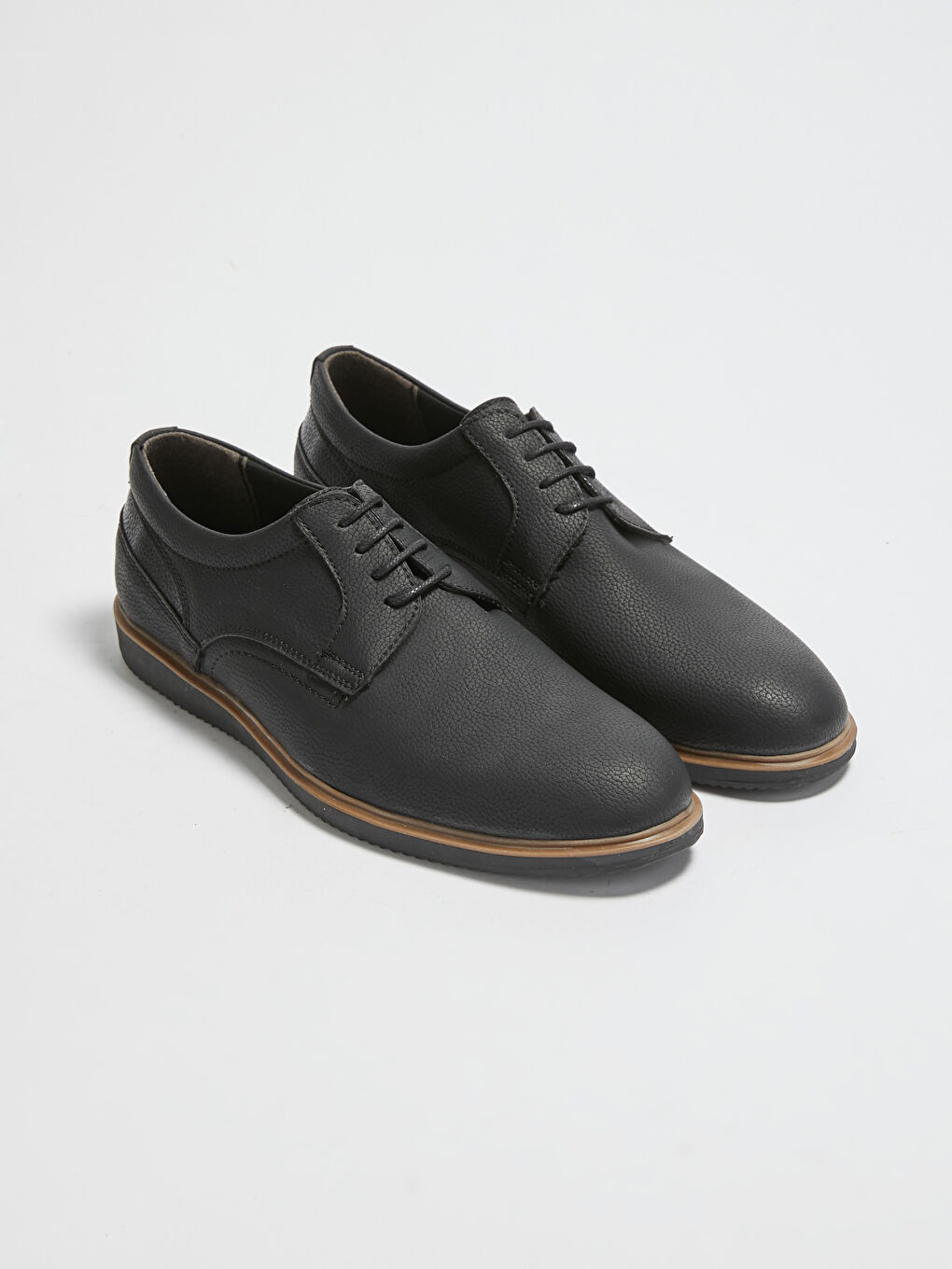 Siyah Bağcıklı Erkek Derby Klasik Ayakkabı