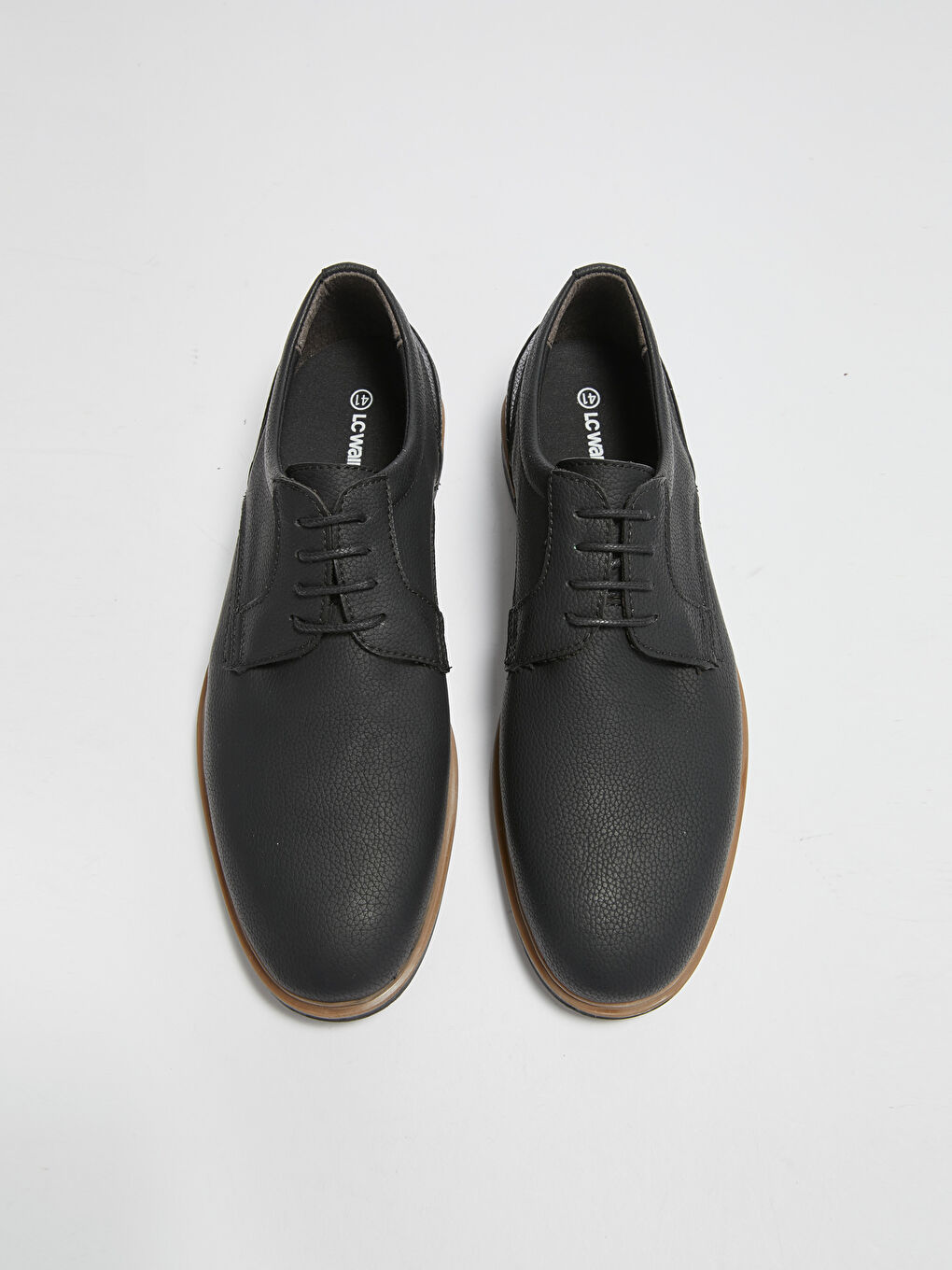 Siyah Bağcıklı Erkek Derby Klasik Ayakkabı-2