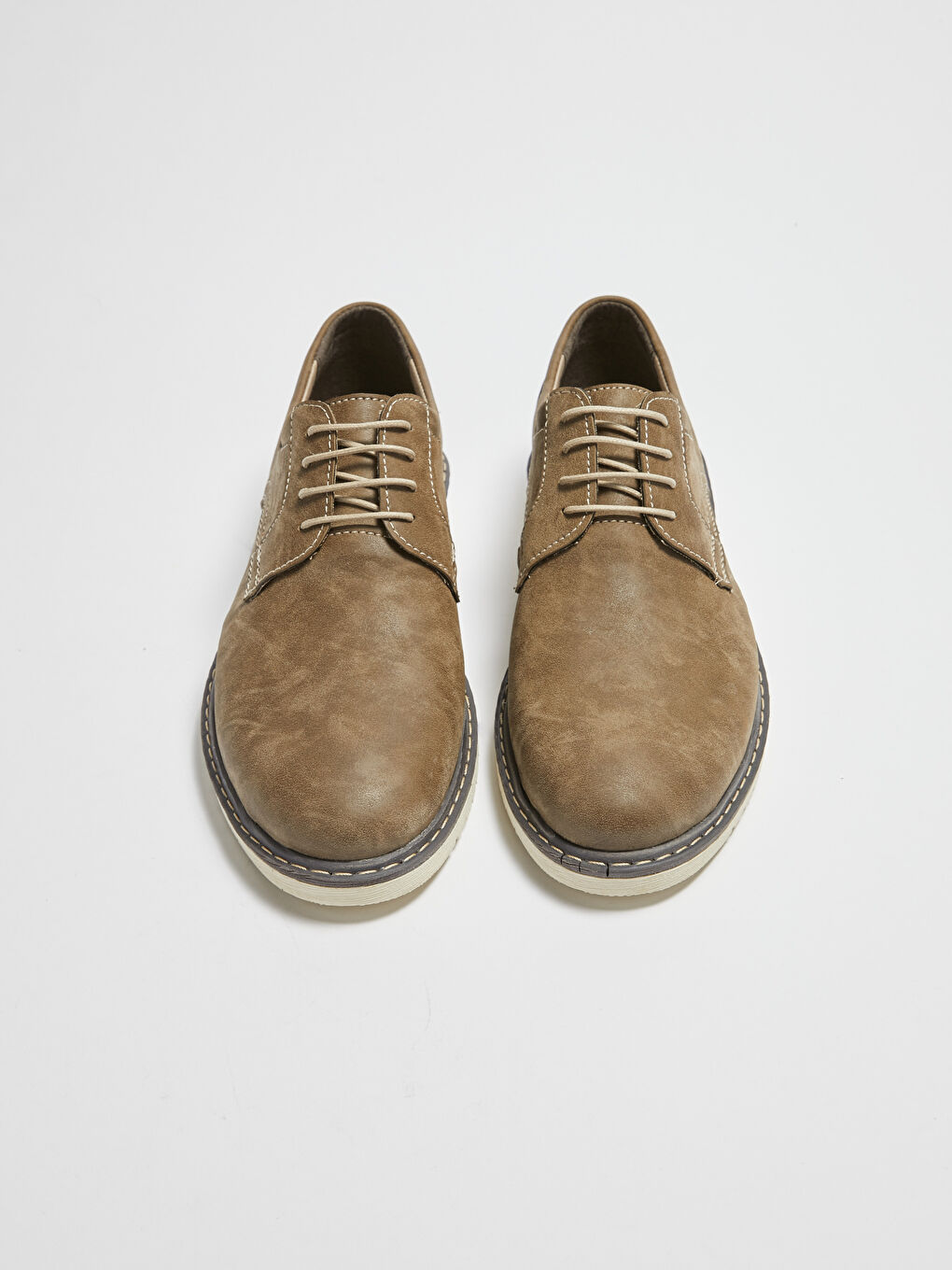 Ekru Erkek Bağcıklı Klasik Ayakkabı-1