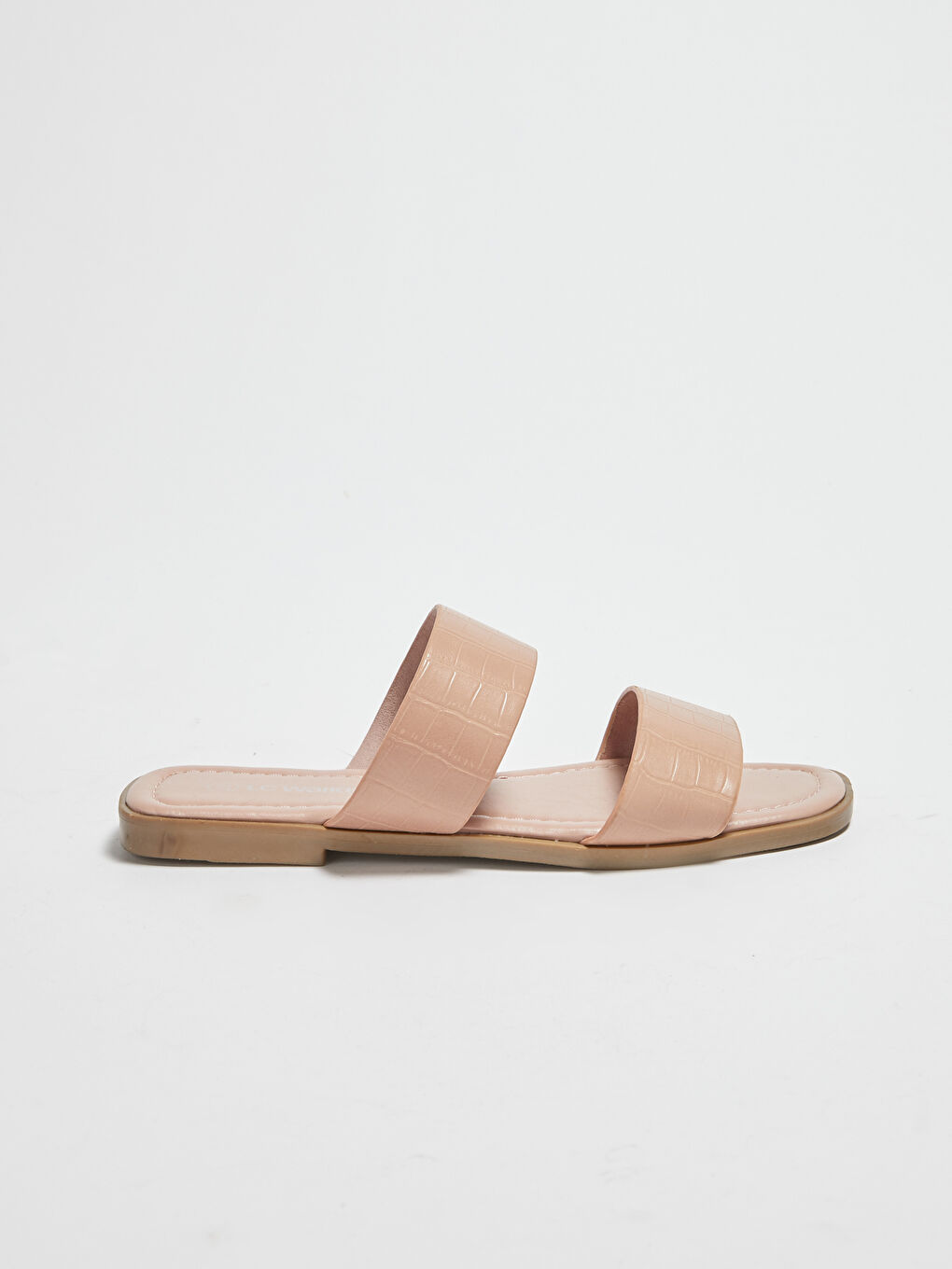 Faux Leather Women's Slippers -S1BD64Z8-QWF