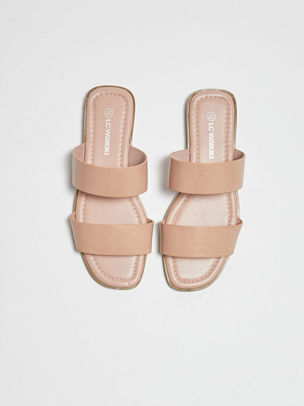 Faux Leather Women's Slippers -S1BD64Z8-QWF