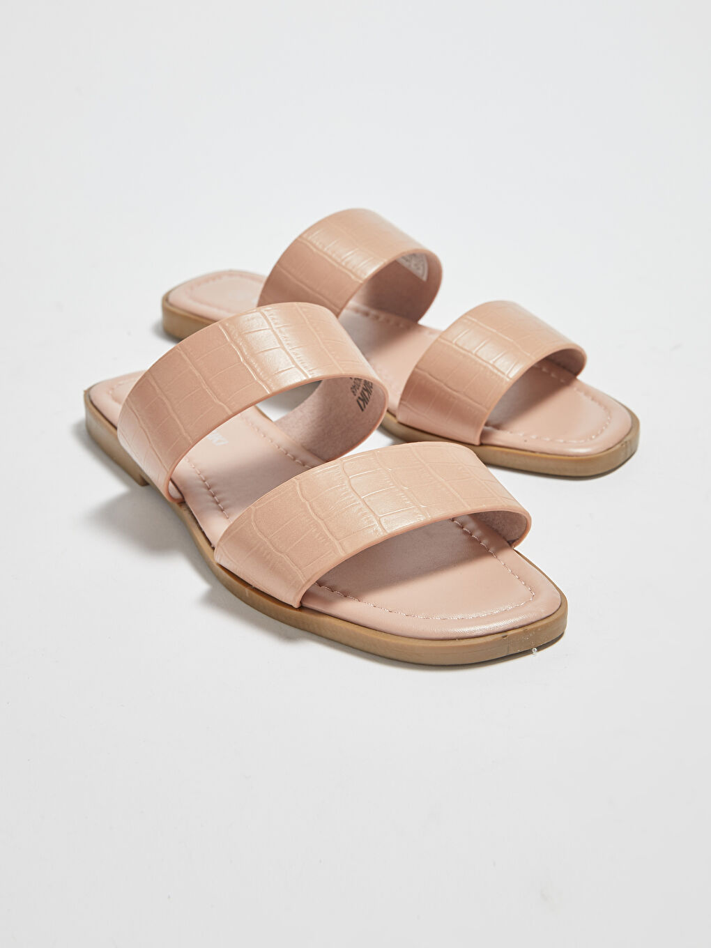 Faux Leather Women's Slippers -S1BD64Z8-QWF