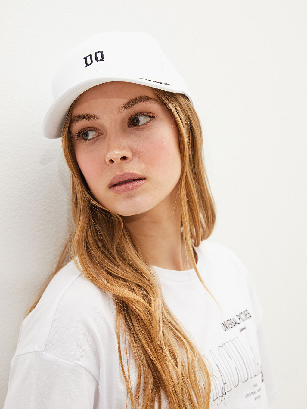 Letter Printed Cotton Hat