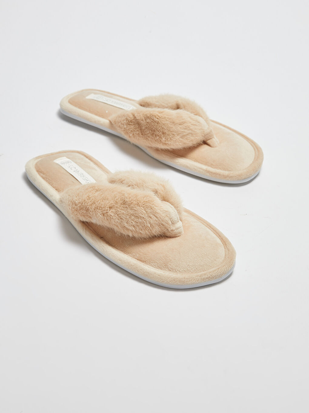 Tongs en Peluche pour Femmes Chaussons de Maison-2