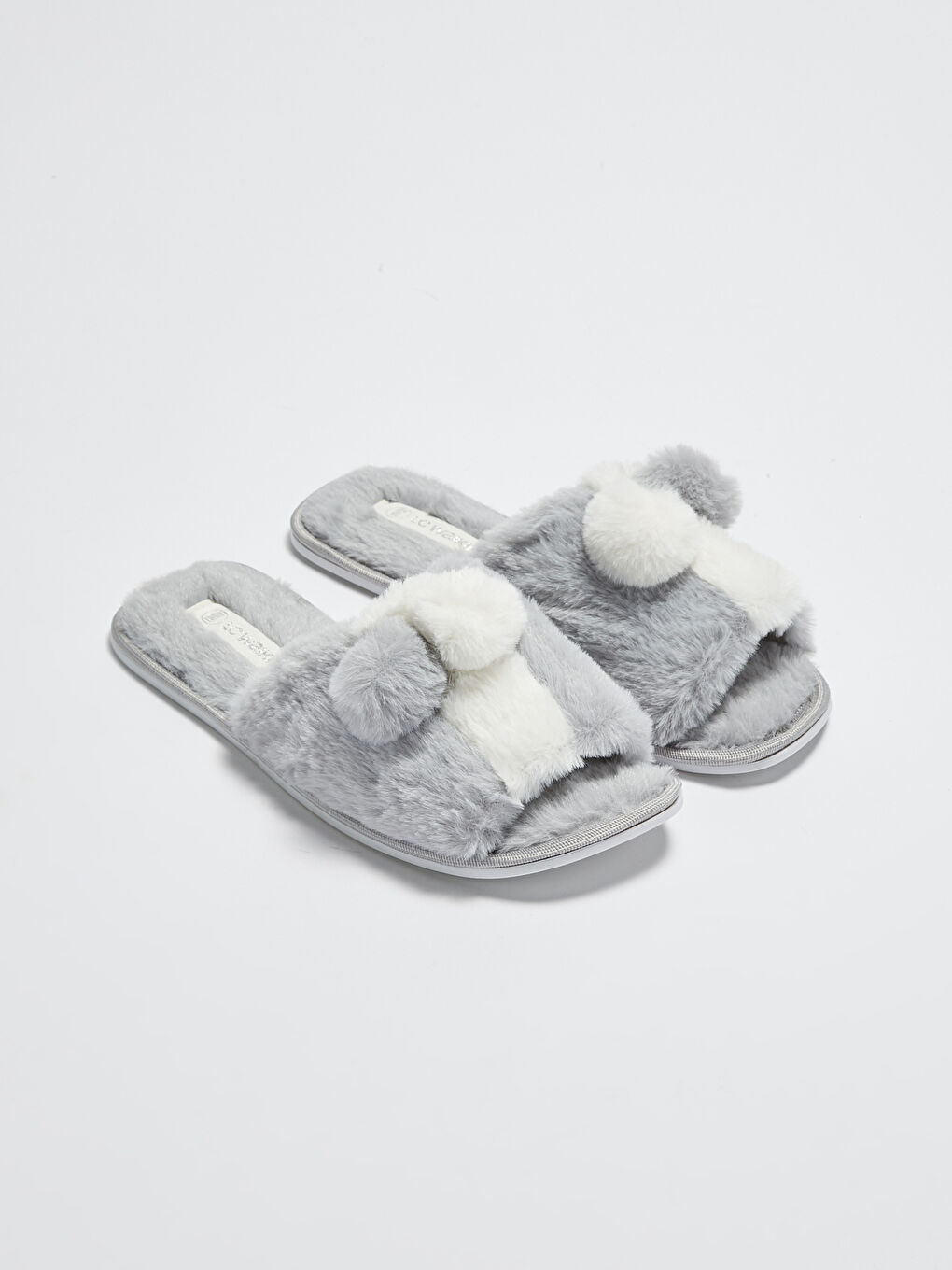LCW STEPS Pompom-Detailierte Einzelschicht Hausschuhe für Damen -S1BE04Z8-RGC