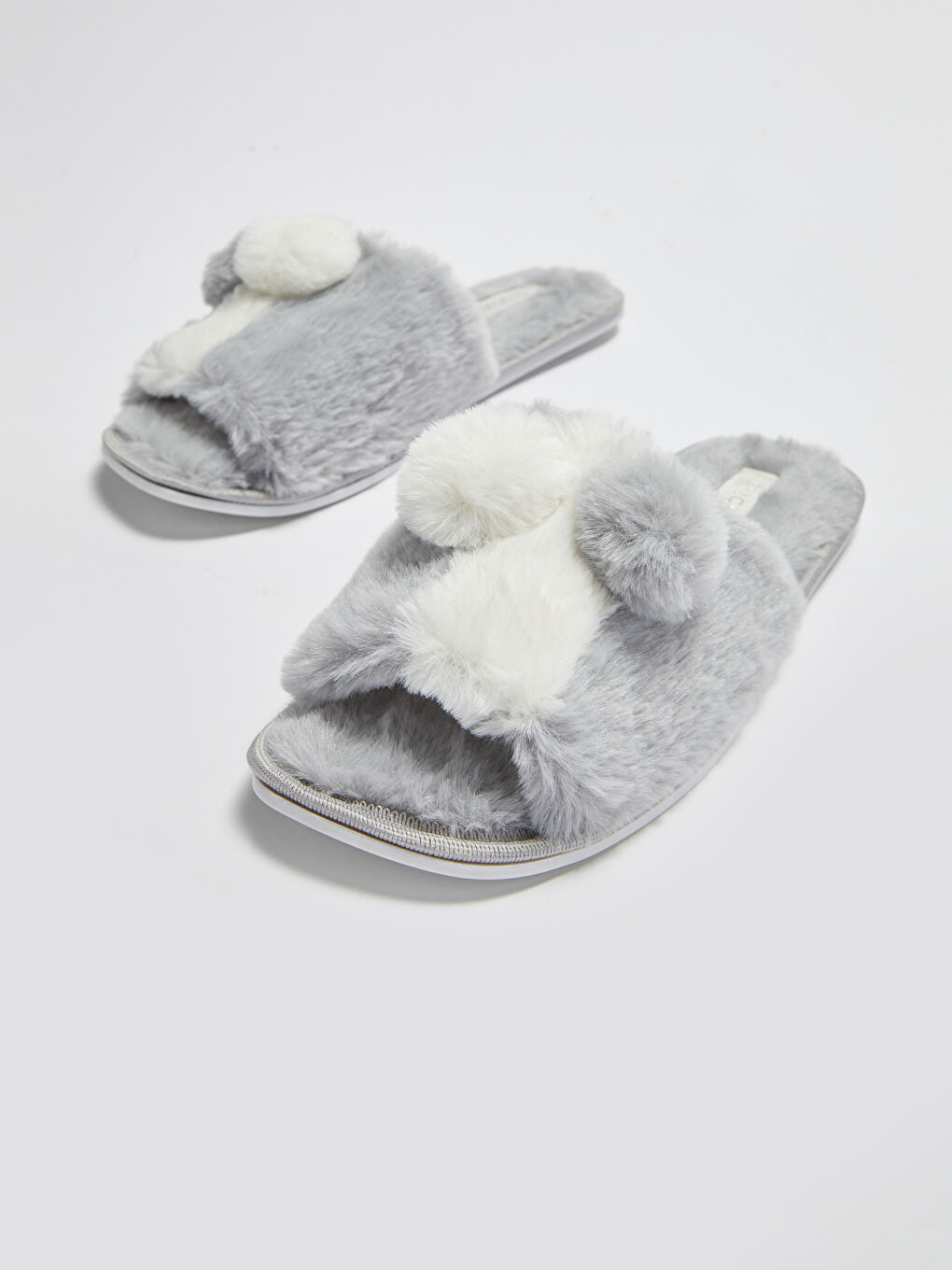 LCW STEPS Pompom-Detailierte Einzelschicht Hausschuhe für Damen -S1BE04Z8-RGC