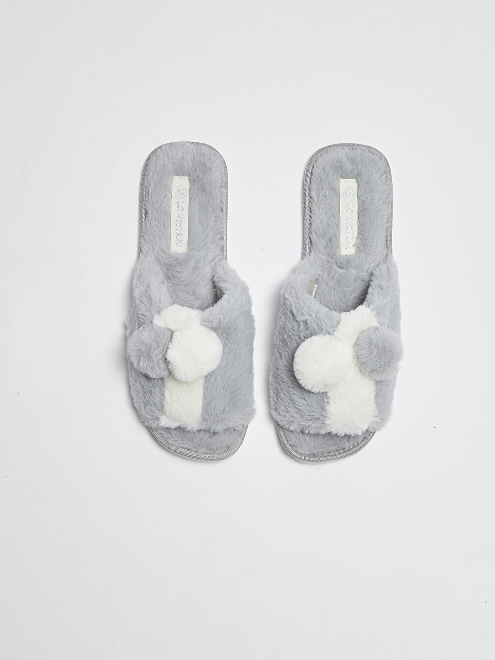 LCW STEPS Pompom-Detailierte Einzelschicht Hausschuhe für Damen -S1BE04Z8-RGC