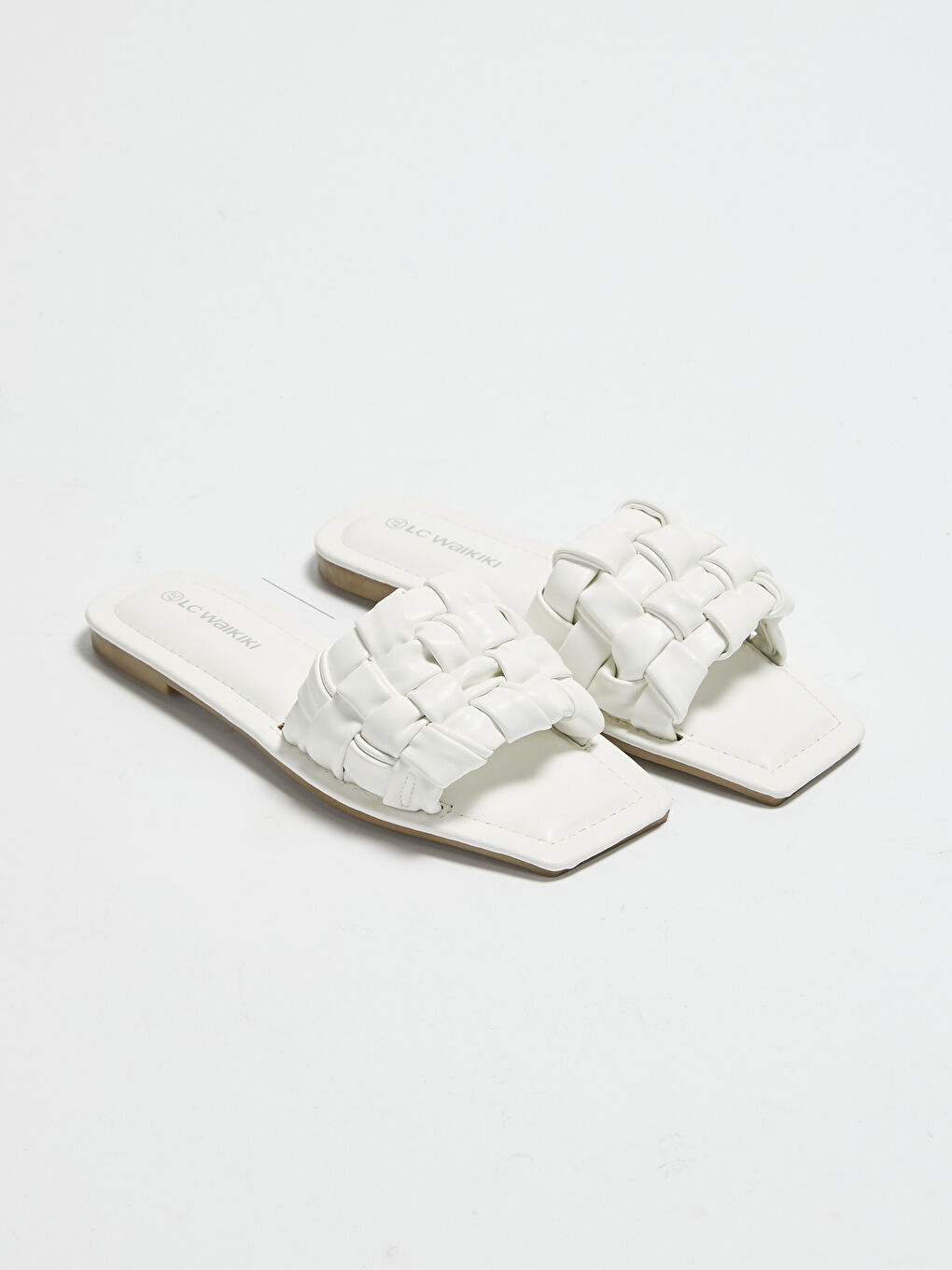 Faux Leather Women's Slippers