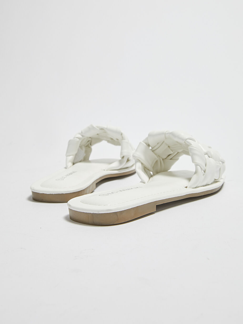 Faux Leather Women's Slippers-3