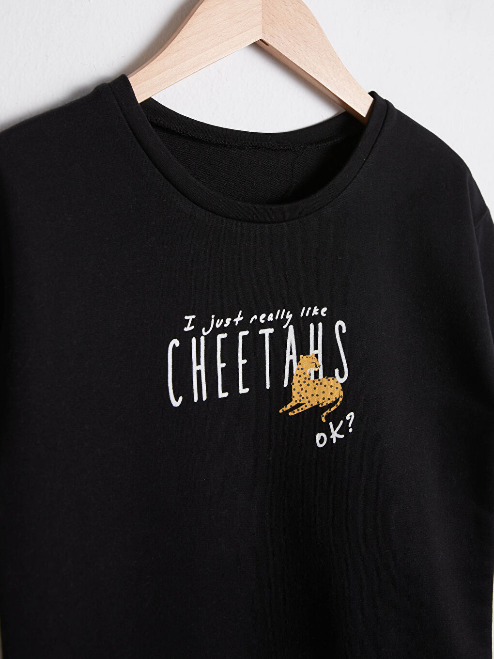 Siyah Kız Çocuk Baskılı Elbise-2