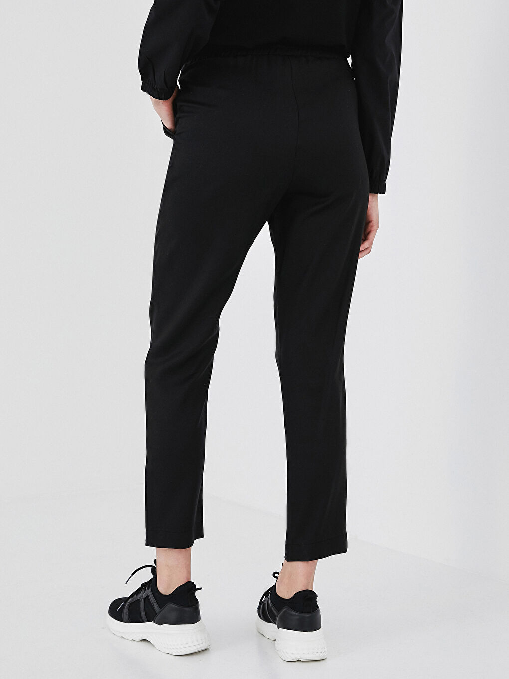 LCW Modest Elastic Waist Women's Harem Pants -S1BE66Z8-CVL