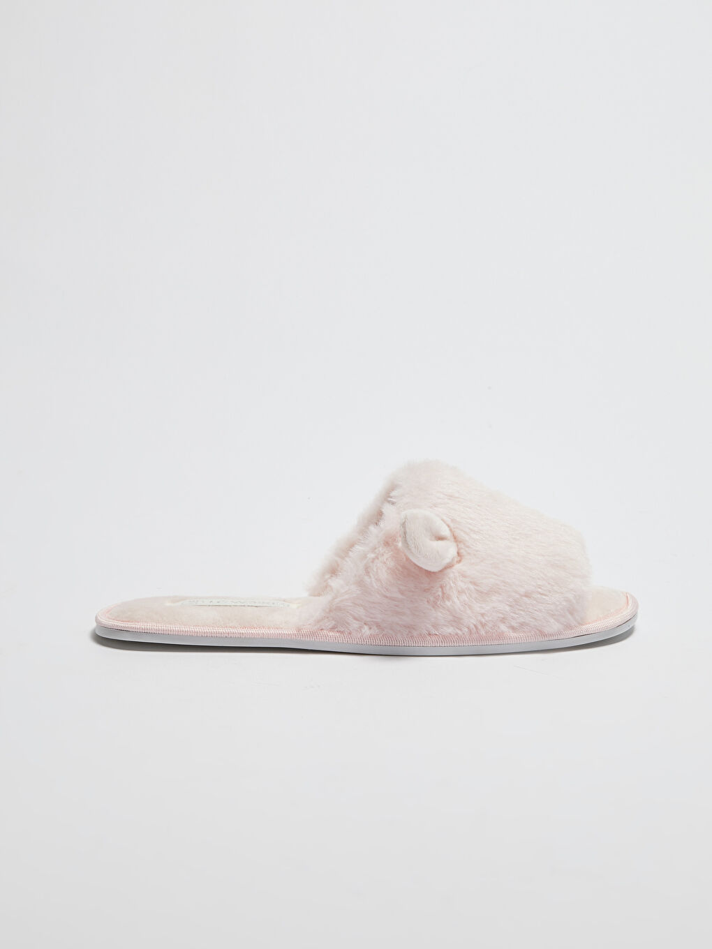 Pantoufles de maison en peluche à bande unique pour femmes-1