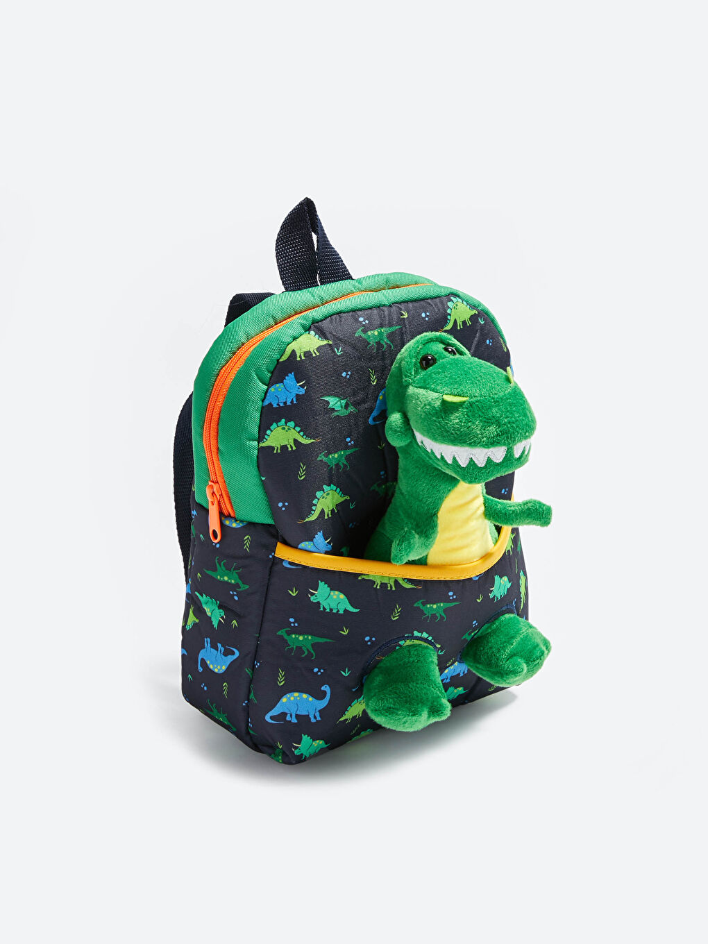 Lacivert Erkek Çocuk Pelüş Sırt Çantası -1