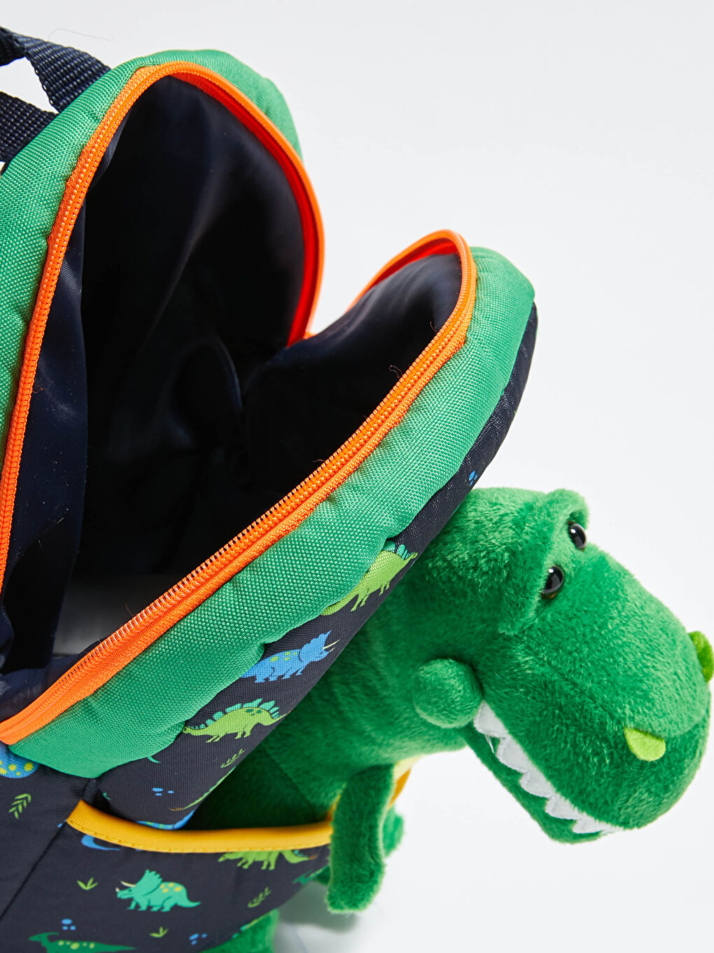 Lacivert Erkek Çocuk Pelüş Sırt Çantası -3