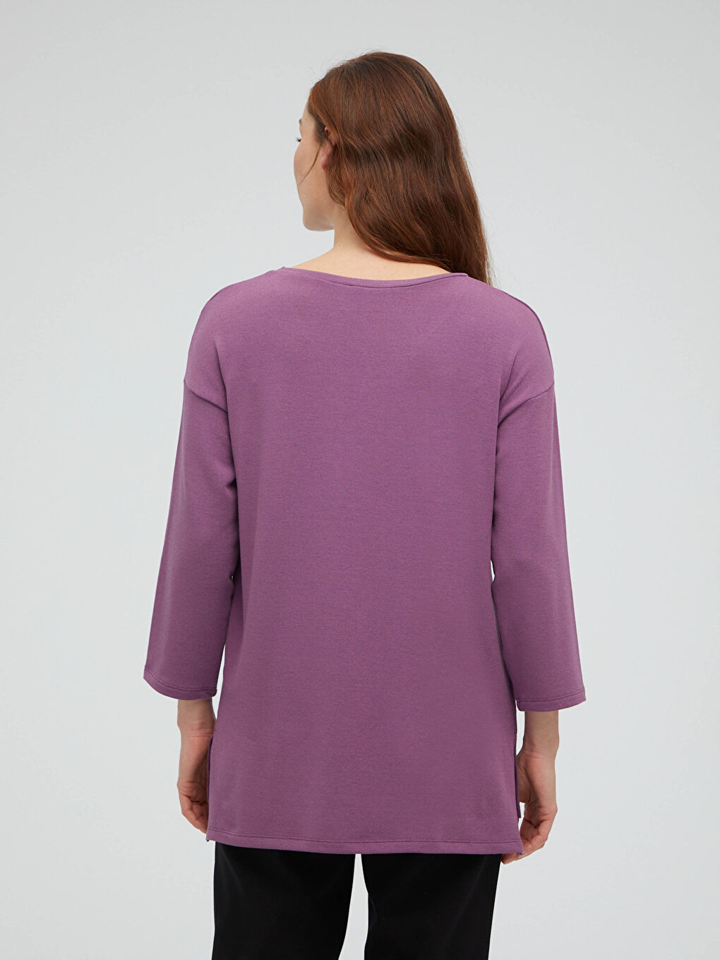 T-shirt pour Femmes à Imprimé Lettre avec Encolure en V-3