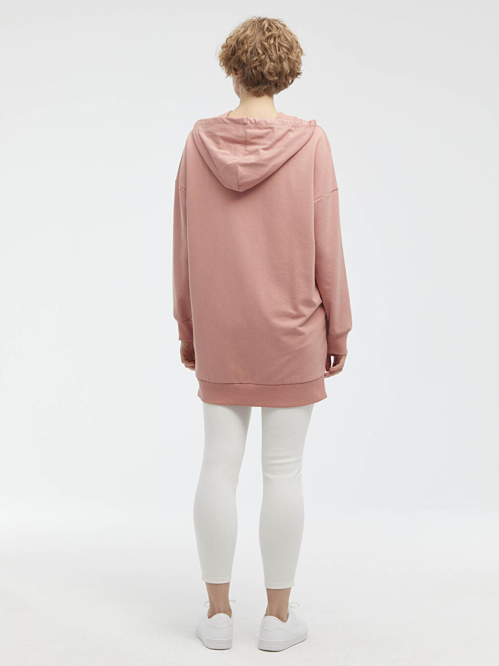 LCWAIKIKI Basic Women's Hooded Long Sleeve Tunic -S1BG28Z8-GC3
