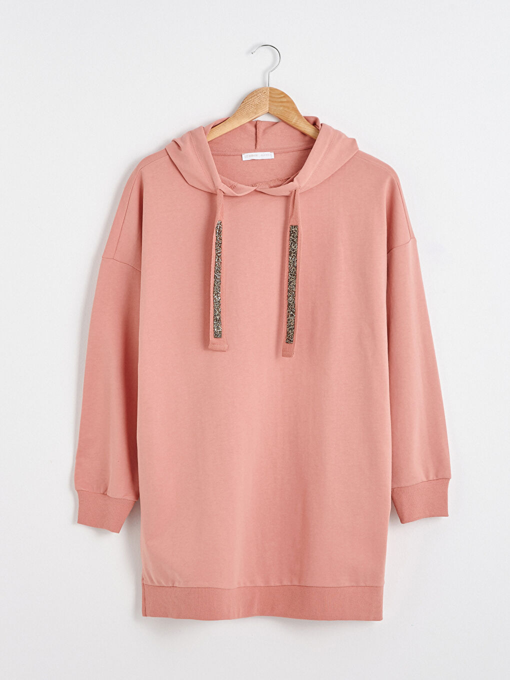 LCWAIKIKI Basic Women's Hooded Long Sleeve Tunic -S1BG28Z8-GC3