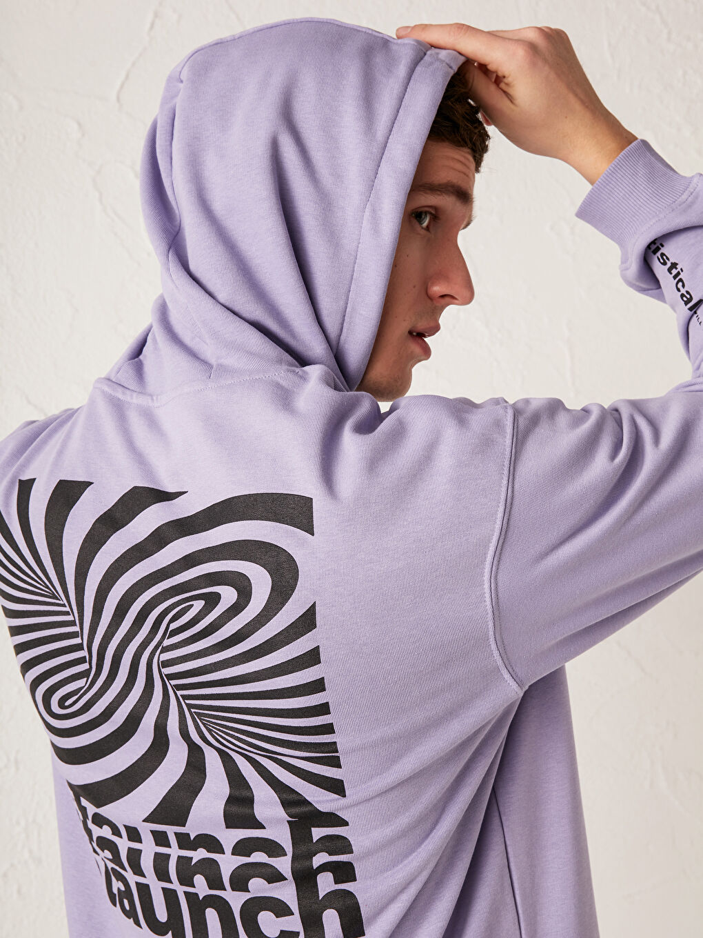 Long Sleeve Printed Men's Hoodie