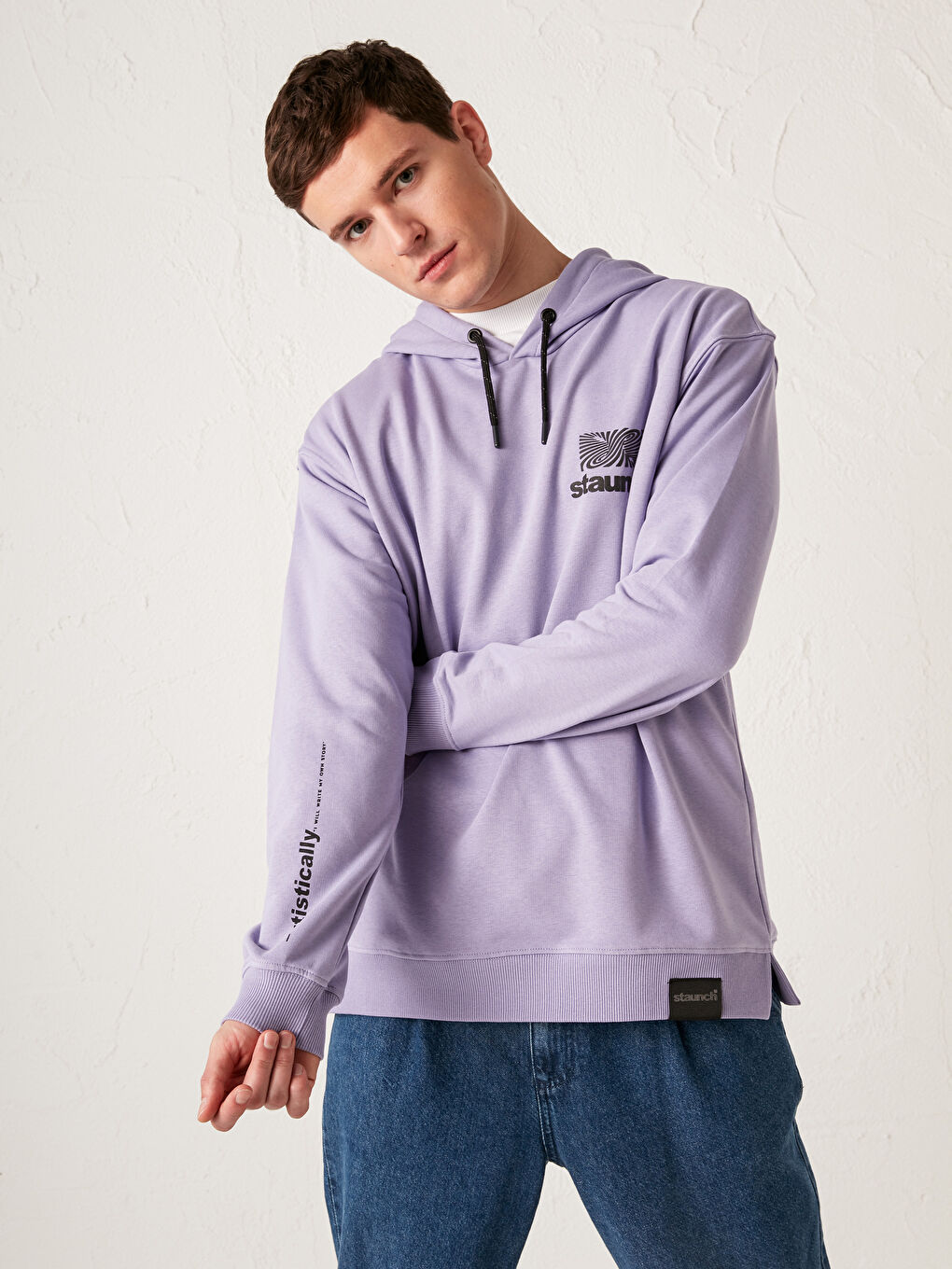 Long Sleeve Printed Men's Hoodie-1