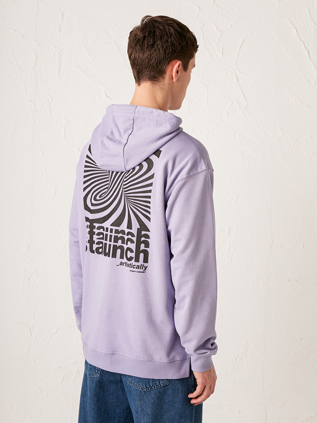 Long Sleeve Printed Men's Hoodie-4