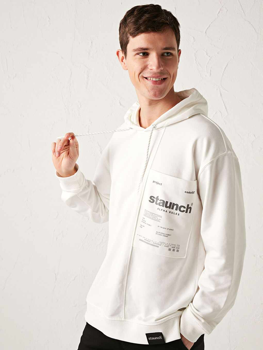 Long Sleeve Printed Men's Hoodie-1