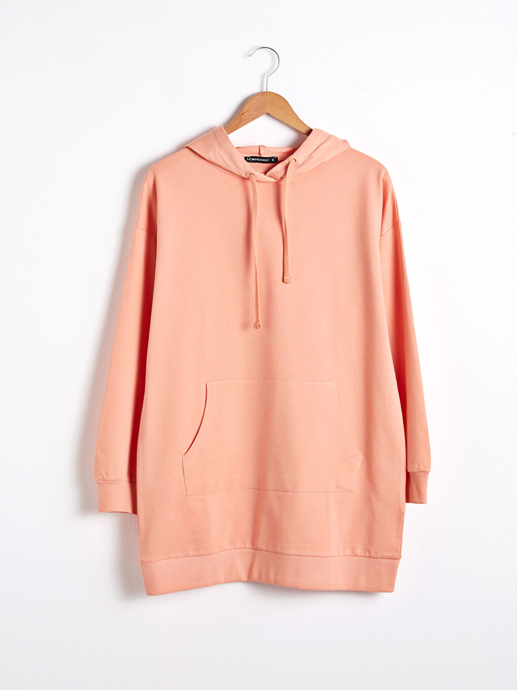 Cotton Women's Sweatshirt Tunic with Hood-5