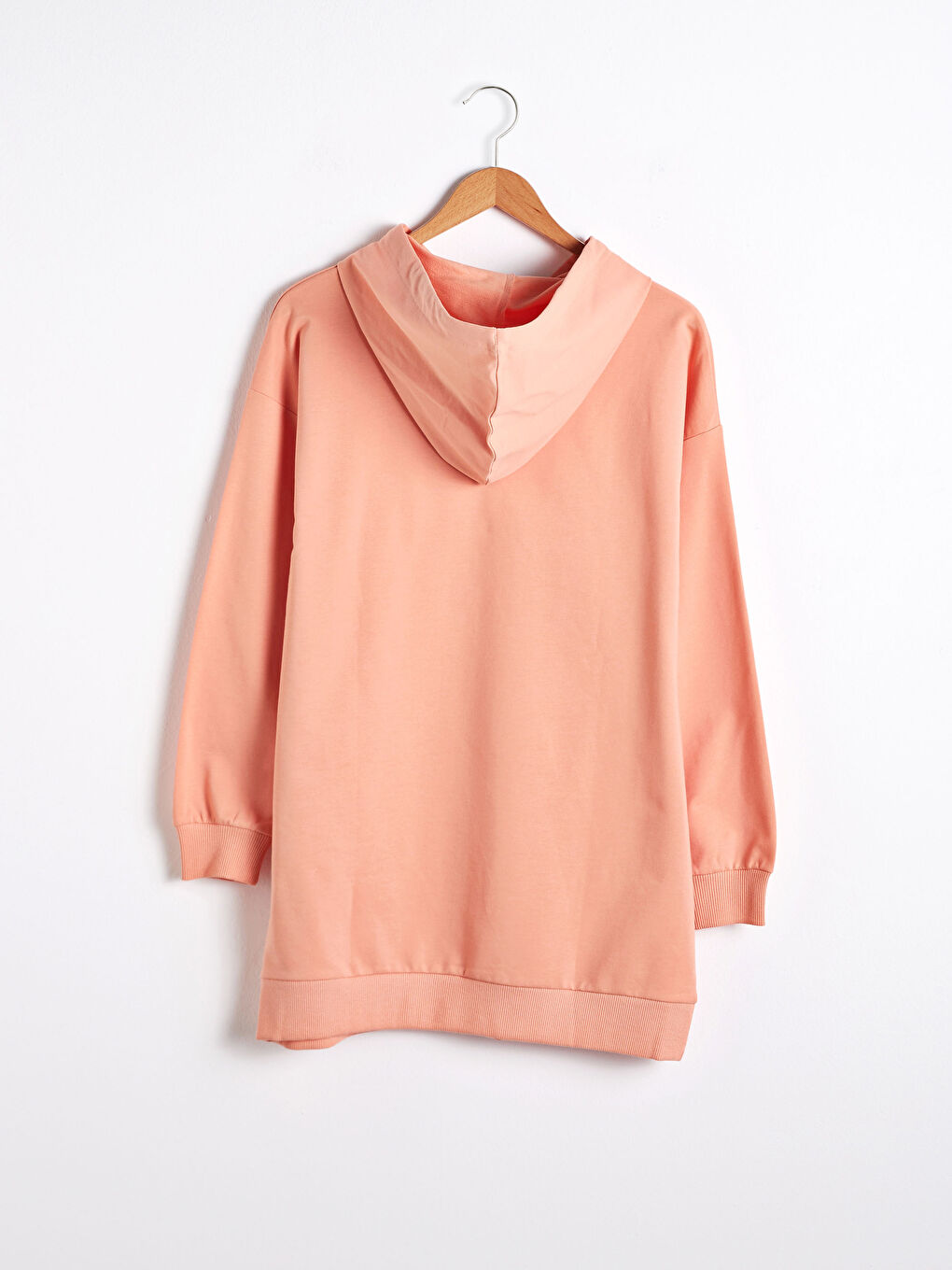 Cotton Women's Sweatshirt Tunic with Hood-6