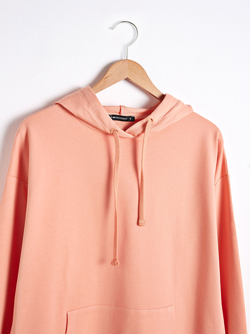 Cotton Women's Sweatshirt Tunic with Hood-7