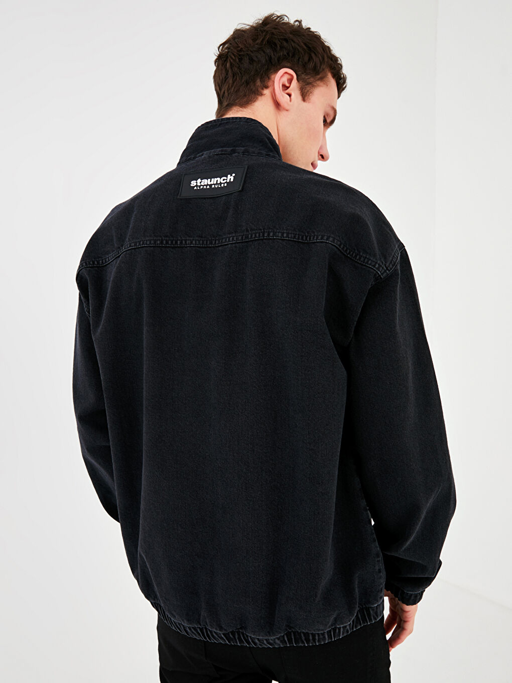 جاكيت جينز واسع للرجال-8