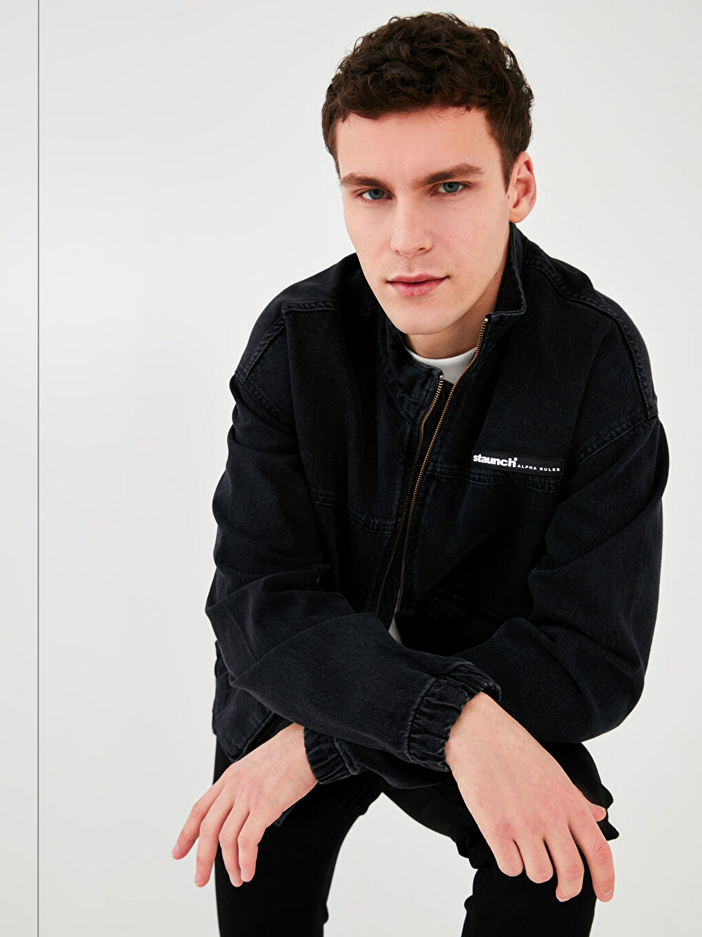 جاكيت جينز واسع للرجال-9