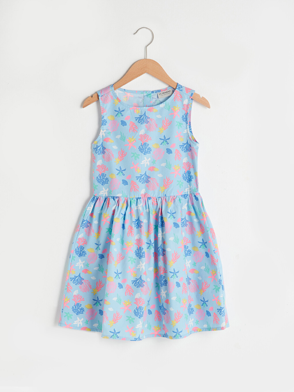 Girl's Figured Poplin Dress