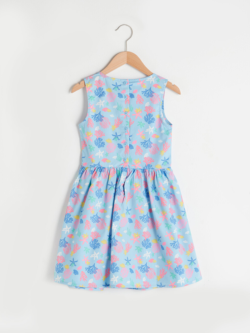Girl's Figured Poplin Dress-1