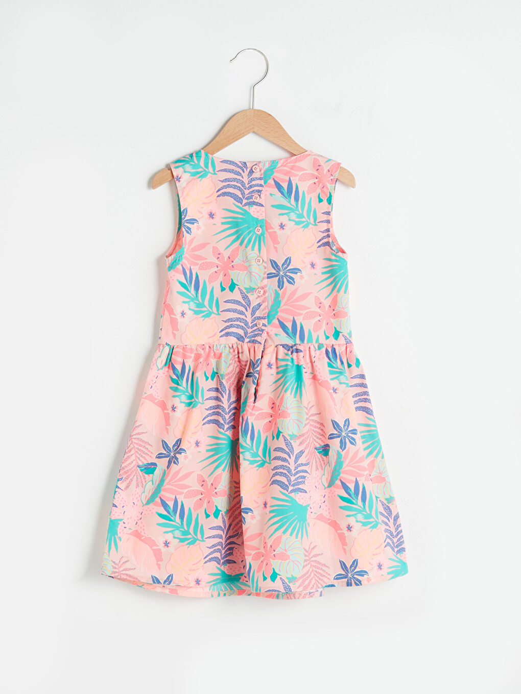Rochie Din Poplin Cu Model Pentru Fete-1