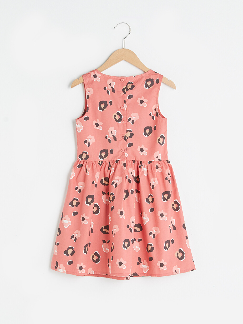 Rochie Din Poplin Cu Model Pentru Fete-1