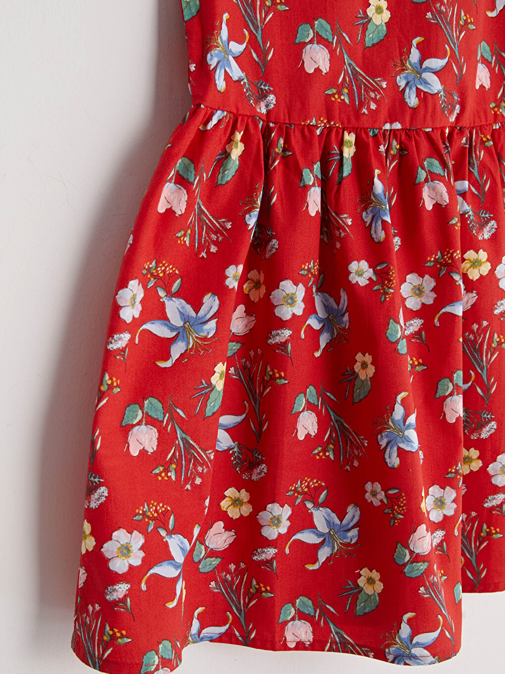 Rochie Din Poplin Cu Model Pentru Fete-2