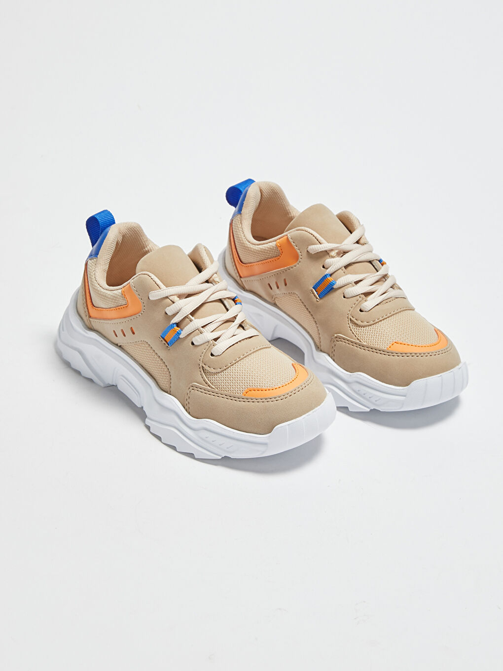 Bej Erkek Çocuk Kalın Taban Spor Ayakkabı
